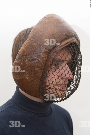 Head Man White Helmet Costume photo references