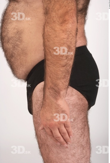 Forearm Whole Body Man Underwear Shoes Chubby Studio photo references