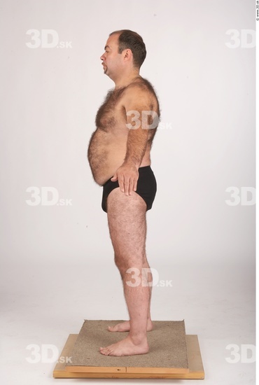 Whole Body Man Underwear Shoes Chubby Studio photo references