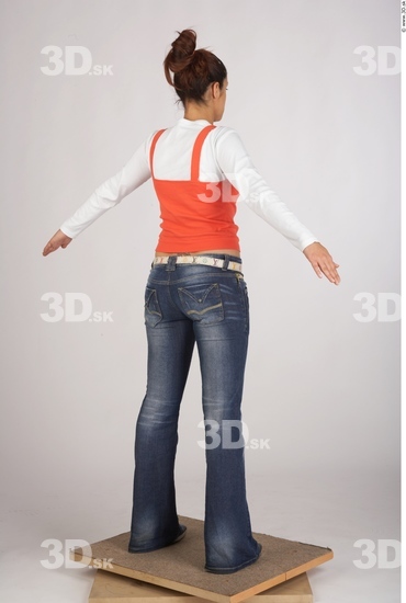 Whole Body Woman White Casual Slim