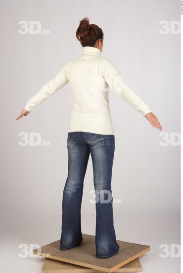 Whole Body Woman White Casual Slim