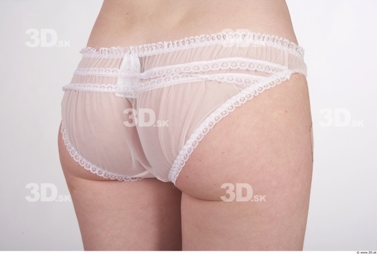 Bottom Woman White Underwear Slim