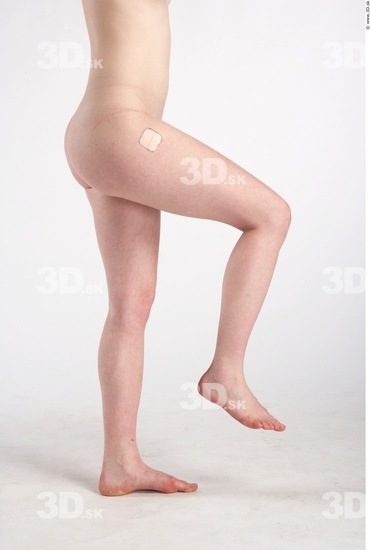 Leg Whole Body Woman Animation references Nude Slim Studio photo references