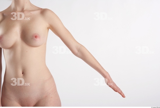 Arm Whole Body Woman Animation references Nude Slim Studio photo references