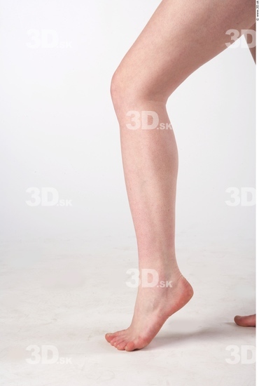 Calf Whole Body Woman Animation references Nude Slim Studio photo references