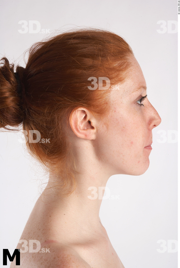 Whole Body Head Phonemes Woman Animation references Nude Slim Studio photo references