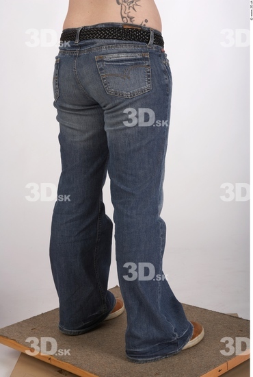 Leg Whole Body Woman Casual Jeans Average Studio photo references