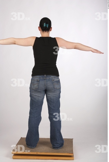 Whole Body Woman T poses Casual Average Studio photo references