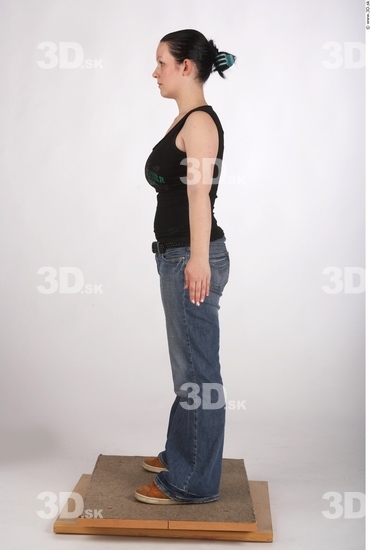 Whole Body Woman Casual Average Studio photo references