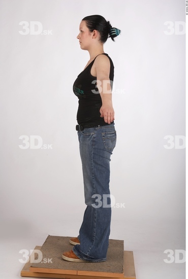 Whole Body Woman Casual Average Studio photo references