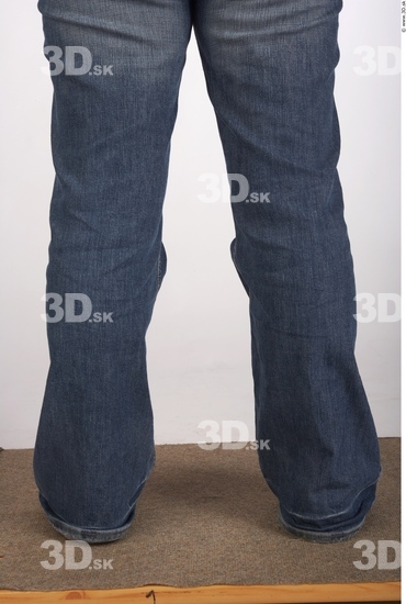 Calf Whole Body Woman Casual Jeans Average Studio photo references