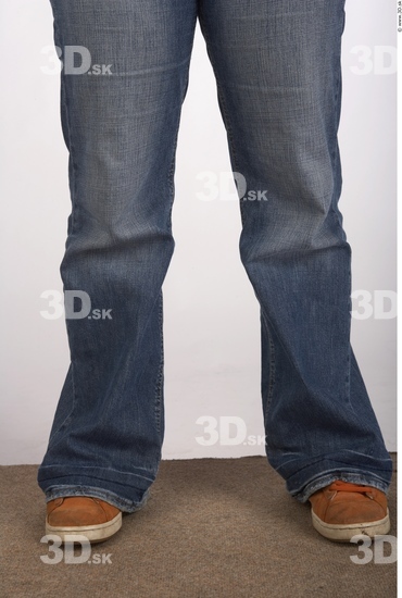 Calf Whole Body Woman Casual Jeans Average Studio photo references