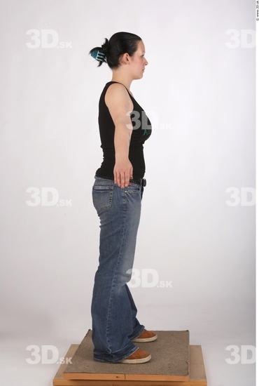 Whole Body Woman Casual Average Studio photo references