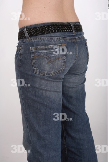 Thigh Whole Body Woman Casual Jeans Average Studio photo references