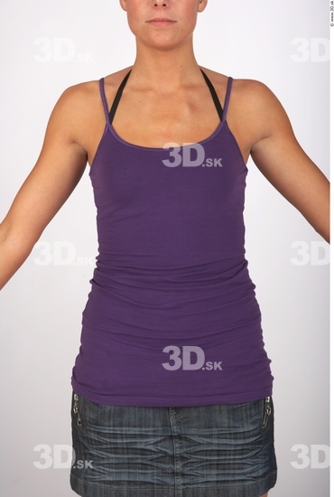 Upper Body Whole Body Woman Casual Singlet Athletic Studio photo references