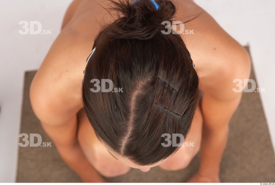 Whole Body Head Woman Athletic Studio photo references