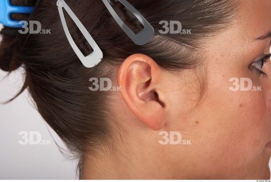 Ear Whole Body Woman Athletic Studio photo references