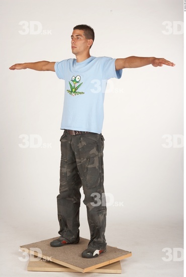 Whole Body Man T poses Casual Average Studio photo references