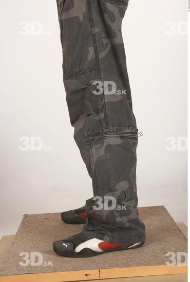 Calf Whole Body Man Army Trousers Average Studio photo references