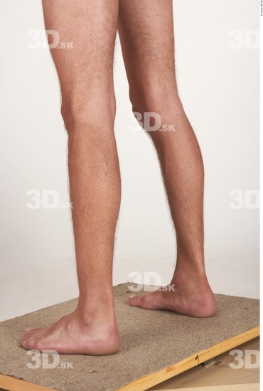 Calf Whole Body Man Nude Average Studio photo references