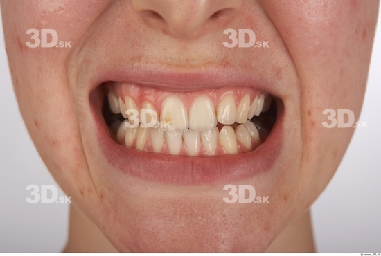 Whole Body Teeth Woman Chubby Studio photo references