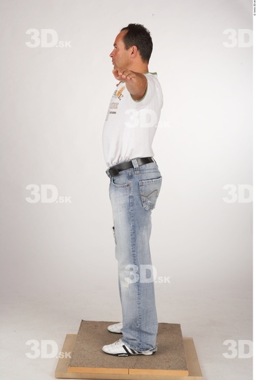 Whole Body Man T poses White Casual Average Studio photo references