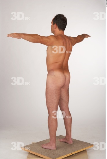 Whole Body Man T poses White Nude Average Studio photo references