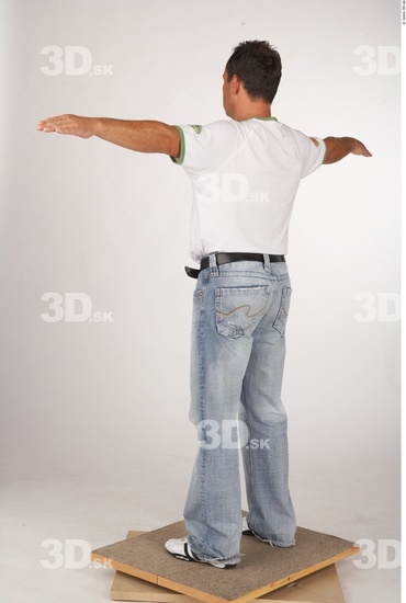 Whole Body Man T poses White Casual Average Studio photo references