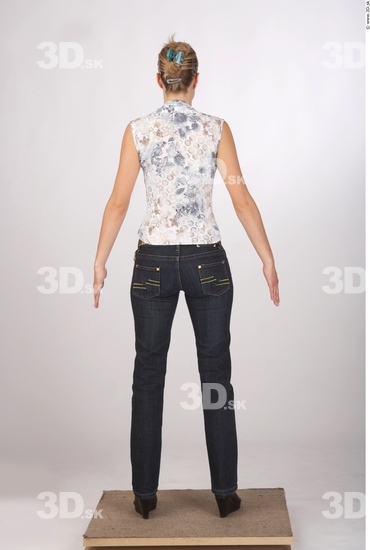 Whole Body Woman Casual Slim Studio photo references