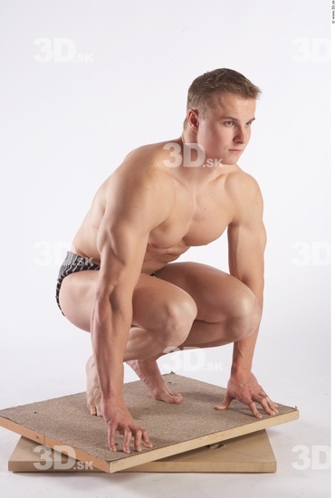 Leg Phonemes Man Other White Nude Muscular Male Studio Poses