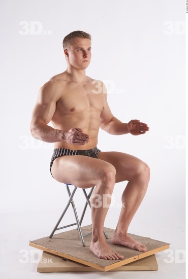 Leg Phonemes Man Other White Nude Muscular Male Studio Poses