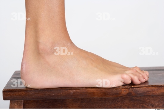 Foot Whole Body Woman Nude Slim Studio photo references