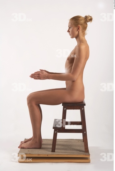 Whole Body Woman Artistic poses White Nude Slim