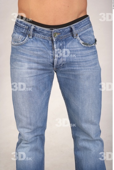 Thigh Whole Body Man Casual Jeans Muscular Studio photo references