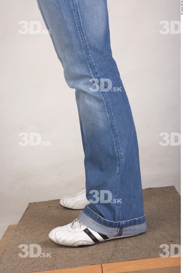 Calf Whole Body Man Casual Jeans Muscular Studio photo references