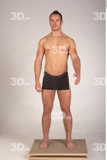 Whole Body Man Underwear Muscular Studio photo references