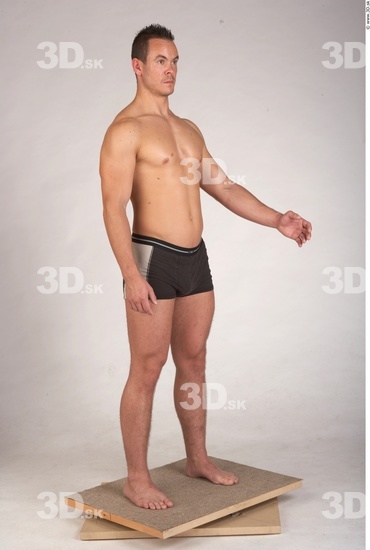 Whole Body Man Underwear Muscular Studio photo references