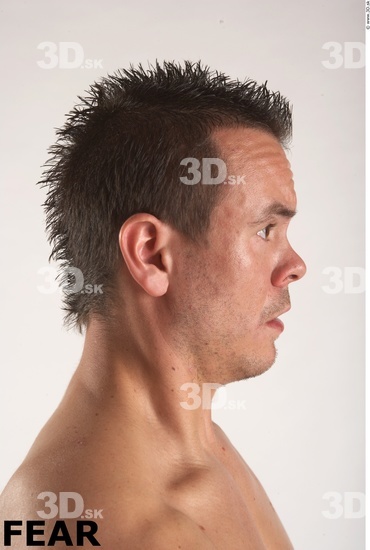 Face Whole Body Emotions Man Muscular Studio photo references