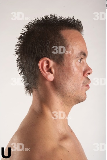 Face Whole Body Phonemes Man Muscular Studio photo references