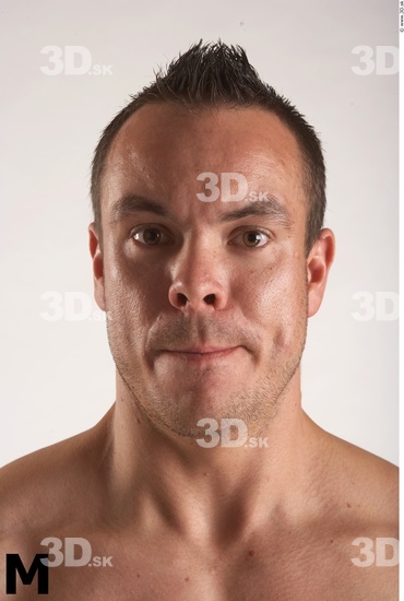 Face Whole Body Phonemes Man Muscular Studio photo references