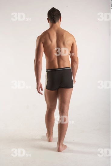 Whole Body Man Animation references Underwear Muscular Studio photo references