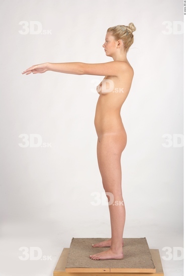 Whole Body Woman Nude Slim Studio photo references