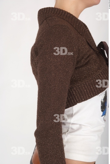 Arm Whole Body Woman Casual Sweater Slim Studio photo references