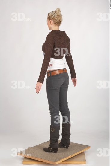 Whole Body Woman Casual Slim Studio photo references