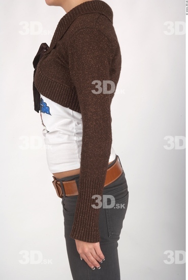 Arm Whole Body Woman Casual Sweater Slim Studio photo references