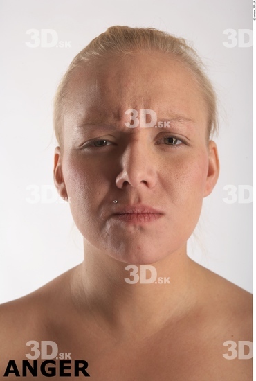 Face Emotions Woman White Chubby