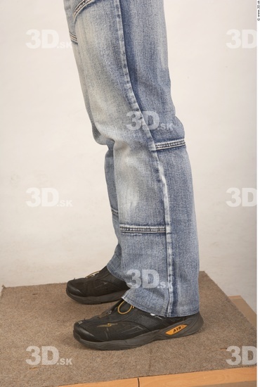 Calf Whole Body Man Casual Jeans Muscular Studio photo references