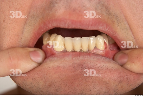 Whole Body Teeth Man Muscular Studio photo references