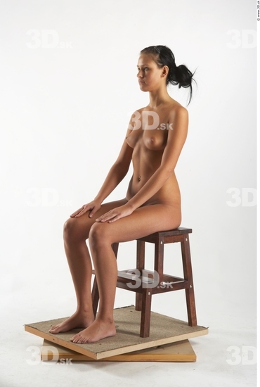 Whole Body Woman Artistic poses White Nude Slim