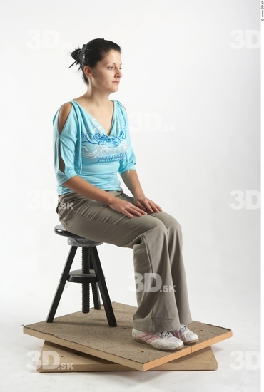 Whole Body Woman Artistic poses White Casual Average